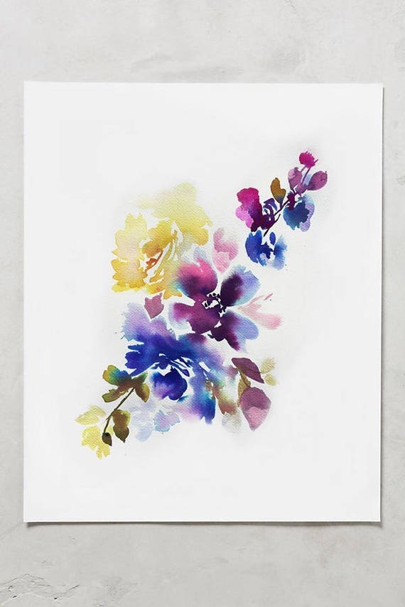 Watercolor Print, pink floral, watercolor, peony art, peony watercolor, abstract floral painting, floral pint, floral art, wall art