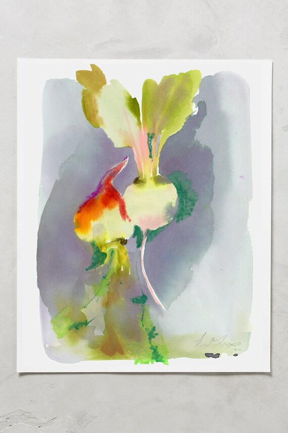 Vegetable painting, vegetable watercolors, watercolor vegetables, watercolor beets, kitchen paintings, prints for the kitchen