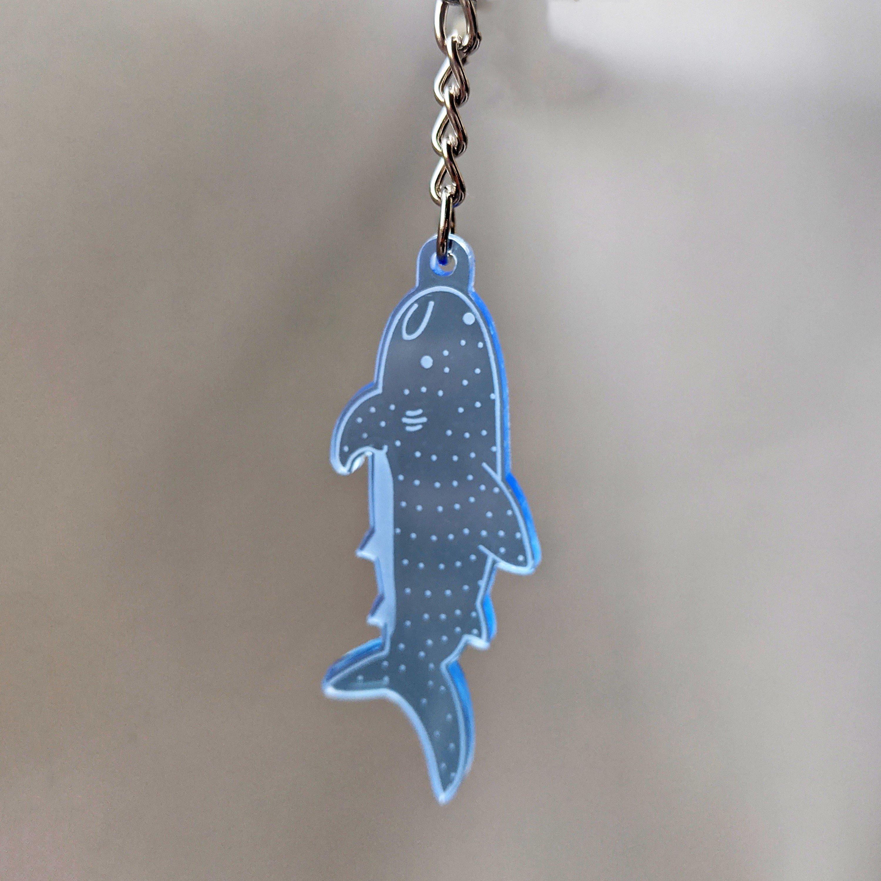 Whale Shark Jinbei Keychain Charm or Necklace Laser-cut | Etsy