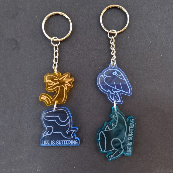 Galar Fossil Pokémon Keychain Or Charm Pokémon Sword Shield Laser Cut Acrylic Dracovish Dracozolt Arctovish Arctozolt