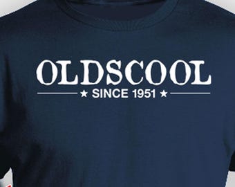 75th Birthday T Shirt Birthday Gift Ideas For Men Bday Shirt Custom TShirt Personalized Shirt For Him Oldscool Since 1951 Birthday Mens Tee
