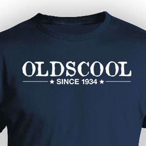 90th Birthday T Shirt Custom Birthday Shirt Personalized TShirt Bday Present B Day Gift Ideas For Men Oldscool Since 1934 Birthday Mens Tee image 1