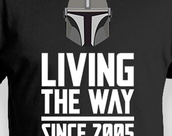21 Geburtstagsgeschenk für Geeks Sci-Fi Shirt 21st Bday T-Shirt Personalisiertes Jahr Einundzwanzig Benutzerdefinierte B Day Geschenk Sci-Fi TShirt The Way seit 2005