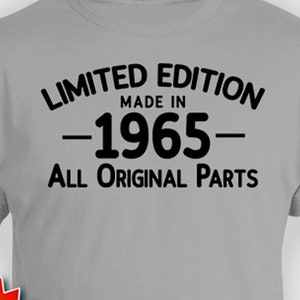 60. Geburtstag Shirt Benutzerdefinierte Geschenkideen für ihn Bday T-Shirt personalisiertes Geschenk für Männer B Day Outfit Limited Edition 1965 Geburtstag T-Shirt