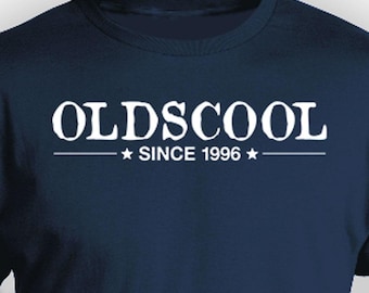 30th Birthday Shirt Custom Birthday T Shirt Personalized TShirt Bday Gift Ideas For Him B Day Present Oldscool Since 1996 Birthday Mens Tee