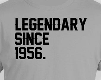 面白い誕生日シャツ 70歳の誕生日プレゼント カスタム誕生日Tシャツ 誕生日プレゼント BデーTシャツ 1956年以来の伝説 誕生日 メンズ レディース Tシャツ