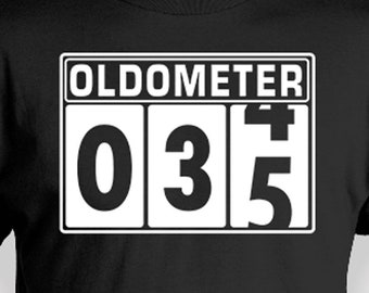 35th Birthday Shirt Bday Gift Ideas For Men Car Guy T Shirt Funny Birthday Present For Car Owners 35 Birthday TShirt Oldometer Tee - BG804