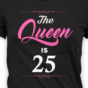 25th Birthday T Shirt Custom Birthday Gift Ideas For Her | Etsy