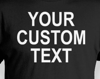 Big And Tall Mens Shirt Custom Text Personalized T Shirt Plus Size TShirt Customized Print Birthday Gift For Tall Person King Size Tee