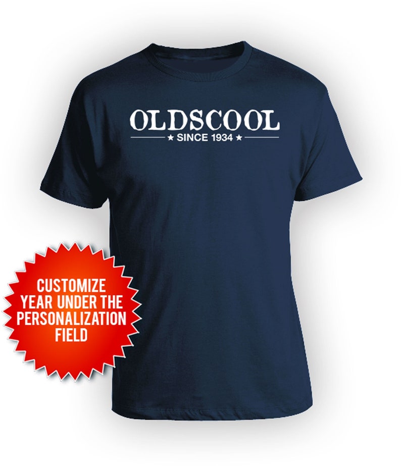 90th Birthday T Shirt Custom Birthday Shirt Personalized TShirt Bday Present B Day Gift Ideas For Men Oldscool Since 1934 Birthday Mens Tee image 1