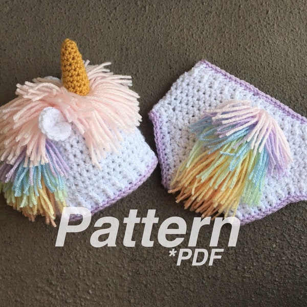 CROCHET PATTERN, Baby Unicorn Outfit, Unicorn Pattern, Unicorn Costume, Unicorn Hat, Hat Pattern, Crochet Unicorn, Baby Crochet, Crochet Hat