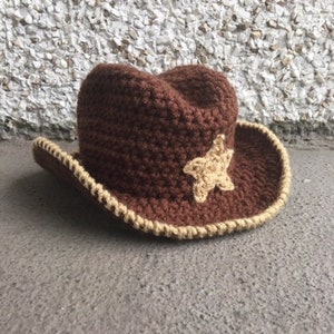 CROCHET PATTERN, Baby Cowboy Outfit, Cowboy Pattern, Cowboy Costume, Cowboy Hat, Hat Crochet Pattern, Baby Crochet, Hat Pattern image 3