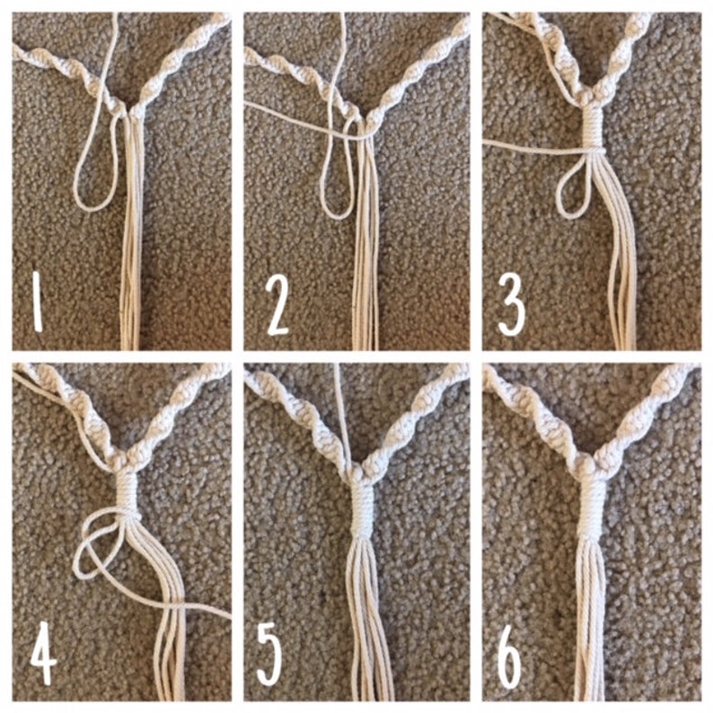 Echo Macrame Wall Hanging Pattern, Modern DIY Tutorial (PDF) image 4