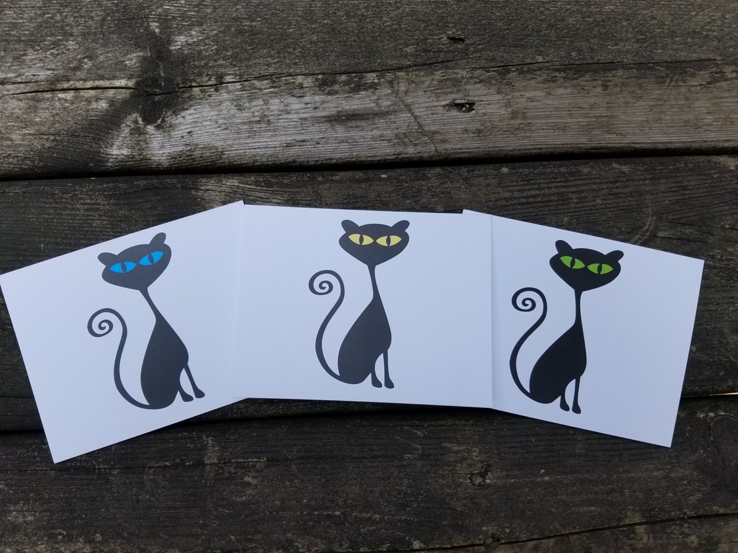 Black Cat Stationery Notecards Bundle - Etsy