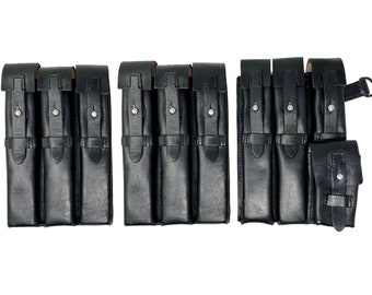 StormTrooper/SandTrooper MP40 Pouches 3 Pack (2 x Side pouch and 1 x Shoulder Pouch) Scale 1:1 handmade from real leather