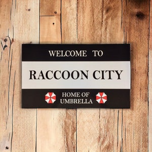 Raccoon City Umbrella Corporation Aluminium Road Sign (430mm x 250mm)