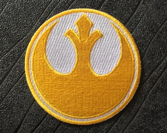 Rebel Alliance Gold Squadron Embroidered Iron on Patch (75mm)