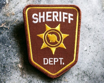 Raccoon City RPD Arklay County Sheriff Dept Geborduurde opstrijkpatch: 100 mm x 80 mm