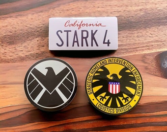 Avengers S.H.I.E.L.D. and STARK 4 stickers Waterproof and UV resistant PVC sticker collection 3 pack