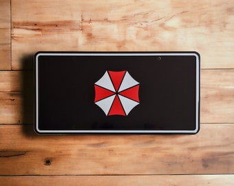 Raccoon City RPD Umbrella Corporation Aluminium kentekenplaat: Afmetingen 300 mm x 150 mm