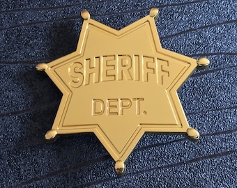 Raccoon City RPD Arklay County gouden metalen badge met speldbevestiging