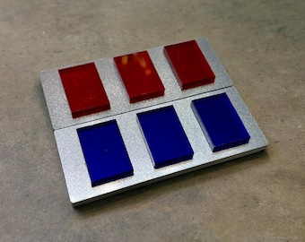 Imperial Officer Rank Bar. Imperial Army Captain/Commandant/Taskmaster. Original Trilogy Dimensions. Made from Acrylic