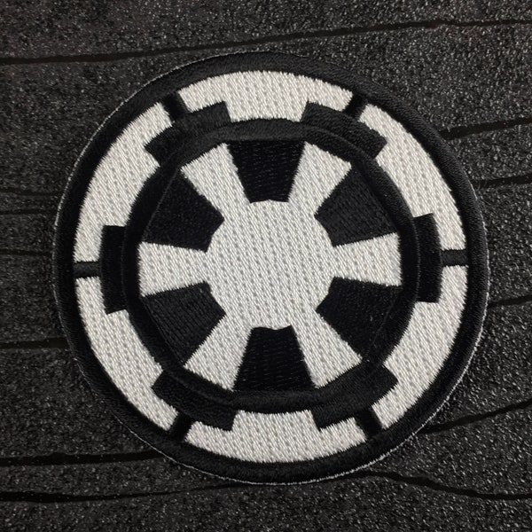 Imperial Galactic Empire Cog Embroidered Iron on Patch (75mm)