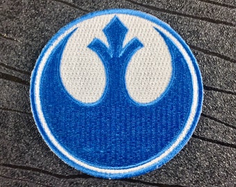 Rebel Alliance Blue Squadron Embroidered Iron on Patch (75mm)