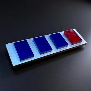Imperial Officer Rank Bar - Imperial Navy Senior Lieutenant - Original Trilogy/Mandalorian Dimensions - Made from Acrylic