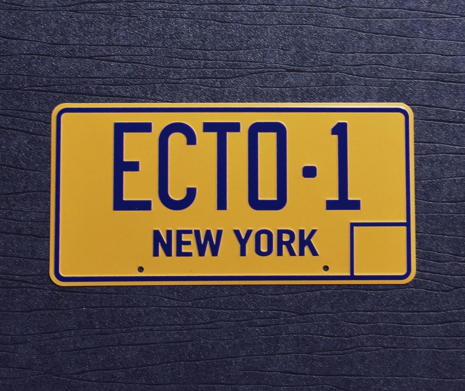 Ghostbusters ECTO 1 New York Replica Prop License Plate 300mm Etsy