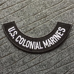 Aliens USCM US Colonial Marines Rocker Aufnäher zum Aufbügeln (110 mm x 50 mm)