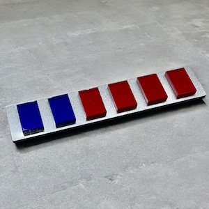 Imperial Officer Rank Bar - Imperial Navy Rear Admiral - Original Trilogy/Mandalorian Dimensions - Made from Acrylic