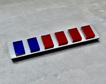 Imperial Officer Rank Bar. Imperial Navy Rear Admiral. Original Trilogy Dimensions. Made from Acrylic.
