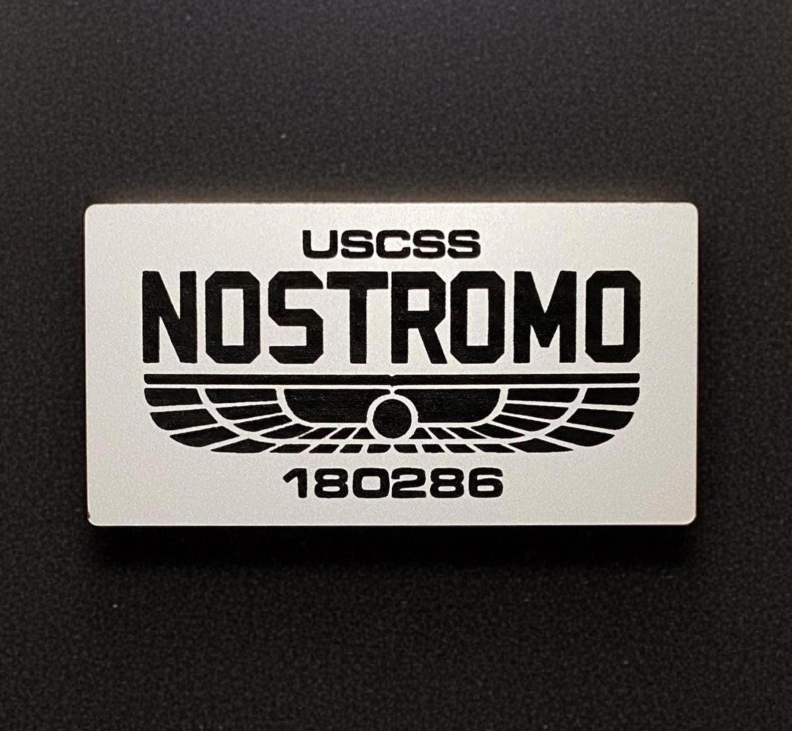 USCSS Nostromo Alien Weyland Yutani Logo Sign. Made From Acrylic
