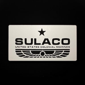 Aliens USS Sulaco USCM Logo Sign. Made from Acrylic: Magnet or Decal.