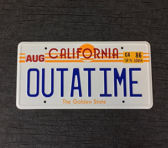 バック・トゥ・ザ・フューチャー デロリアン OUTATIME ナンバー