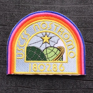 Alien USCSS Nostromo Aufnäher zum Aufbügeln. Größe 100 mm x 80 mm.