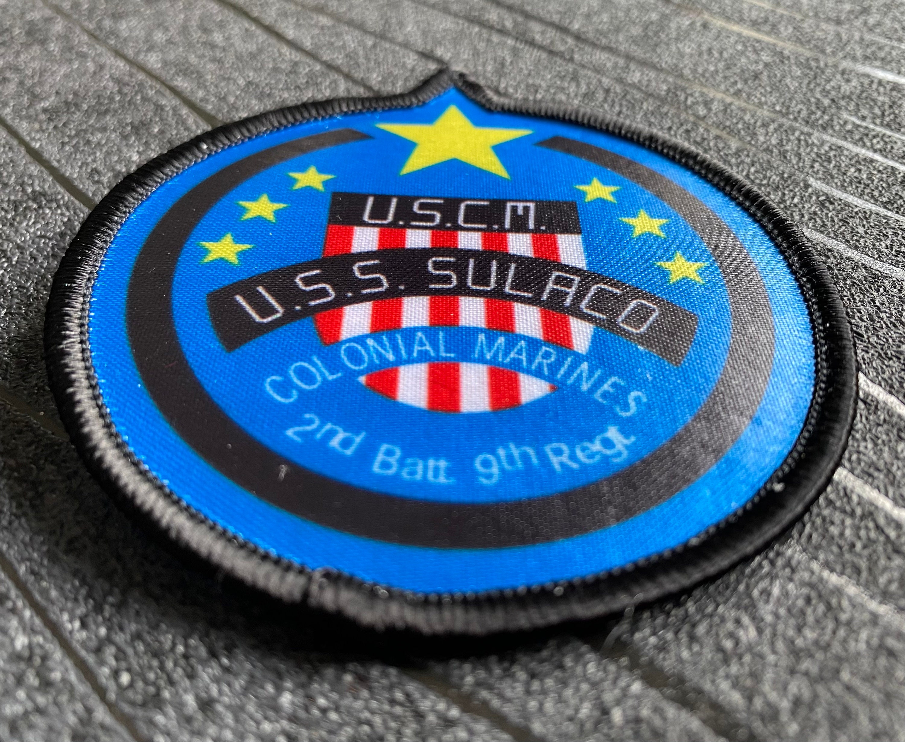 Aliens USS Sulaco US Colonial Marines Iron on Printed Patch. Large 85mm ...