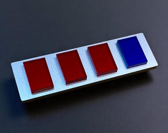 Imperial Officer Rank Bar. Imperial Army Senior Lieutenant. Original Trilogy Dimensions. Made from Acrylic