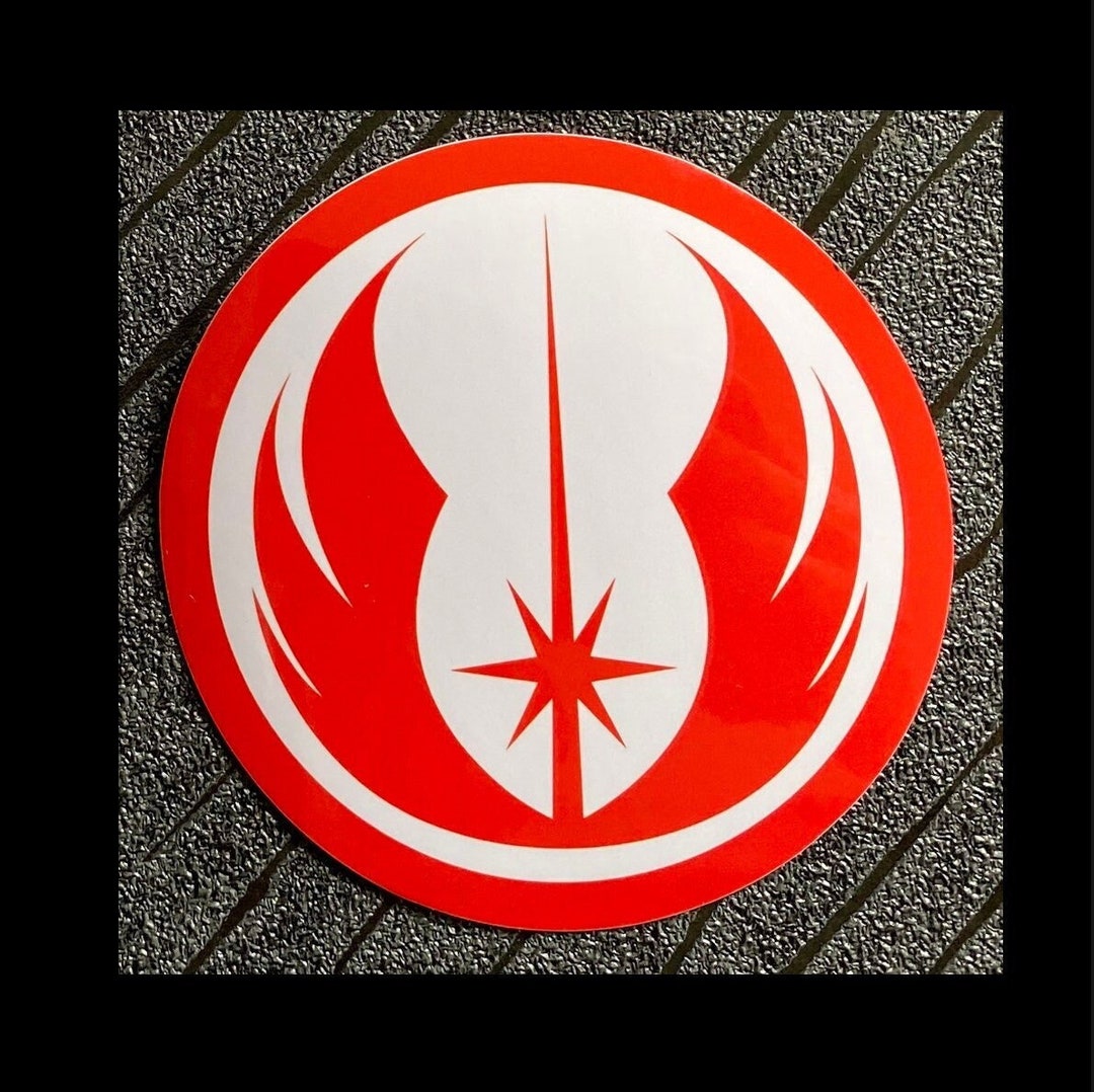 Red Order Sticker Jedi Order Sticker Waterproof and UV Resistant PVC Sticker Colour Red ...