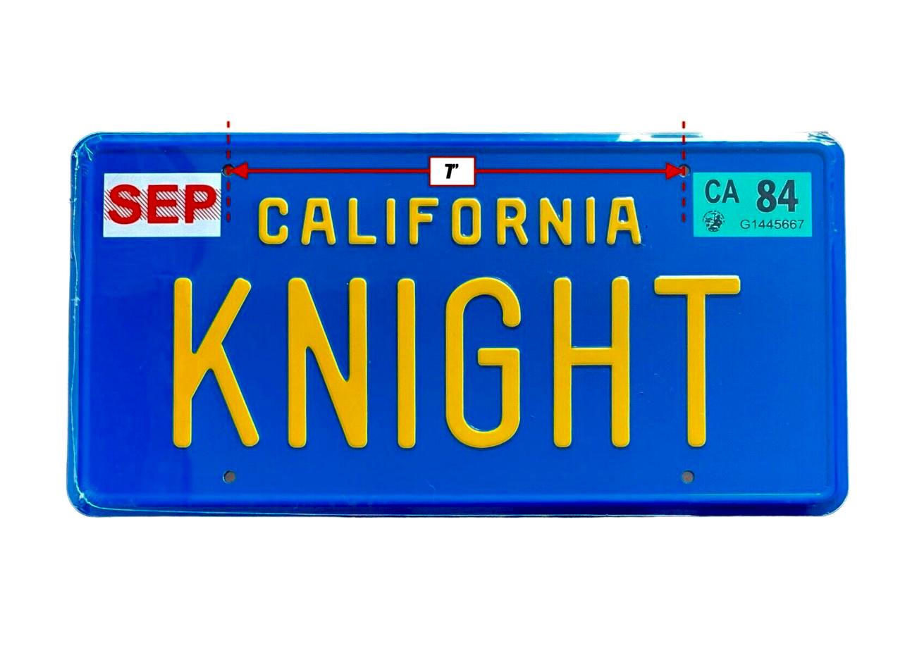 Plaque D'immatriculation Knight Rider Trans Am Prop, Gaufrée