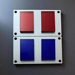 Imperial Officer Rank Bar -  Snowtrooper Commander Chest Armor Rank Bar - Original Trilogy/Mandalorian Dimensions - Made from Acrylic