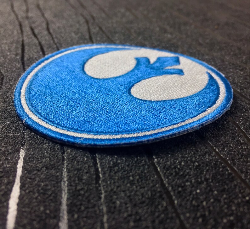 Rebel Alliance Blue Squadron Embroidered Iron on Patch 75mm - Etsy