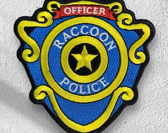 Patch bordado termocolante de Raccoon City R.P.D.: Cosplay de fantasia