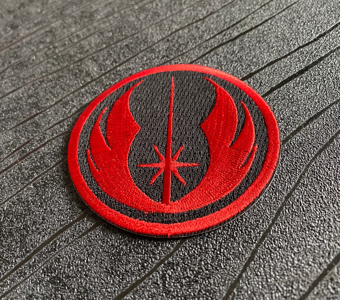 Star Wars Jedi Order Embroidered Iron on Patch 75mm in Red | Etsy