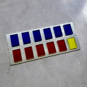 Imperial Officer Rank Bar - High Admiral - Original Trilogy/Mandalorian Dimensions - Made from Acrylic