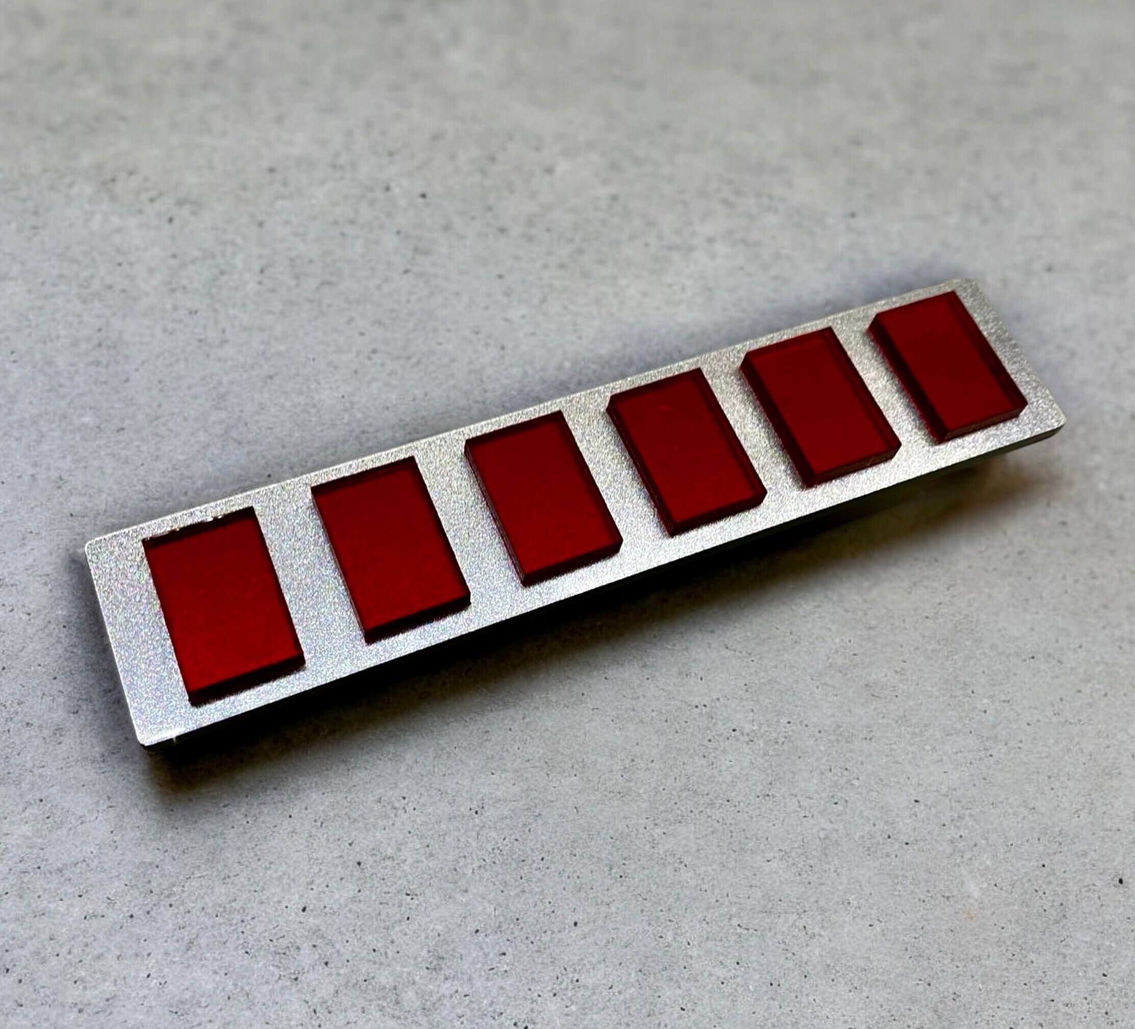 Imperial Officer Rank Bar. Imperial Army General/Deputy Director. Original Trilogy Dimensions. Made from Acrylic.