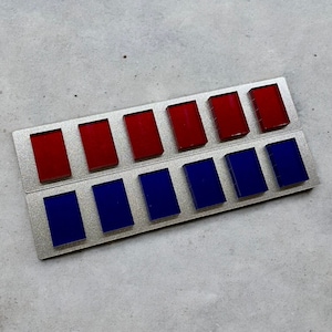 Imperial Officer Rank Bar - Imperial Fleet Admiral/Marshall/Director - Original Trilogy/Mandalorian Dimensions - Made from Acrylic