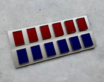 Imperial Officer Rank Bar. Imperial Navy Fleet Admiral/Director. Original Trilogy Dimensions. Made from Acrylic