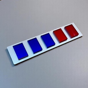 Imperial Officer Rank Bar - Imperial Navy Commander - Original Trilogy/Mandalorian Dimensions - Made from Acrylic